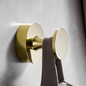 Light Luxury Modern Iron Punch-free Multifunctional Flexible Bathroom Wall-mounted <b>Coat</b> <b>Hook</b> Single <b>Hook</b> - Product Image 2
