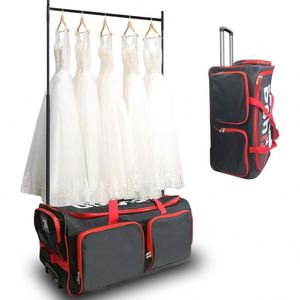Free sample Wheeled Duffel <b>Bag</b> Luggage with <b>Garment</b> Rack <b>Bag</b>, Customizable Hotsale Factory Luxury Rolling <b>Travel</b> Dance <b>Bag</b> - Product Image 1