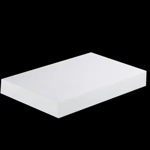 Feuille de ptfe vierge blanche résistante aux hautes températures d'épaisseur de 4mm 8mm 20mm