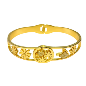 Bracelet tendance en acier inoxydable 316L, plaqué or PVD, résistant, bijoux durables pour femmes - Product Image 2