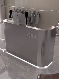 2025 Lucky Salon Furniture Customized Front <b>Desk</b> Cashier <b>Desk</b> Clothing Store Beauty Salon Special Reception Table - Product Image 3