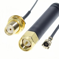 Antenne externe sans fil en caoutchouc étanche SW-26040101, interface WiFi, antenne 3.8dBi 915mhz avec câble UFL