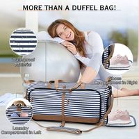 Sac de week-end pliable personnalisé BSCI avec compartiment à chaussures