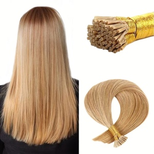 # Extensiones de Cabello I-Tip de Queratina Cruda 16 Pulgadas, 100% Cabello Natural Remy, Extensiones de Cabello Humano Doble Trama Vietnamita, Venta al por Mayor - Product Image 1