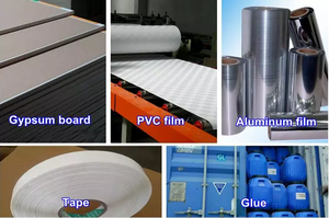 Chất lượng cao hoàn toàn tự động thạch cao gạch PVC phim cán máy vật liệu xây dựng làm cho máy móc cho tấm thạch cao - Product Image 6