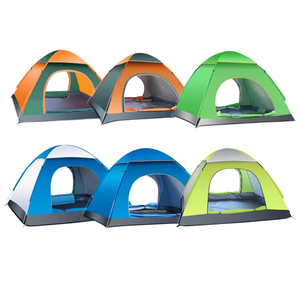 Tente manuelle imperméable en polyester monocouche pour plusieurs personnes, trois saisons, une chambre, pour le voyage en plein air, l'alpinisme et le camping - Product Image 2