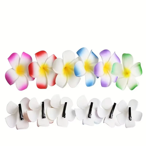 YOPIN-546 Fiori di Frangipani all'Ingrosso Stile Hawaiano 5-9CM Multicolore per Decorazioni Matrimoni e Feste in Spiaggia - Product Image 4
