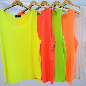 Camisetas sin mangas unisex, colores neón. Hechas con TK30 S/J 150-160 gsm (35) - Product Image 6