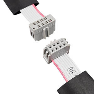 Conector IDC de 8 pines personalizado con cable plano, conjunto de arnés de cableado con conector hembra - Product Image 2