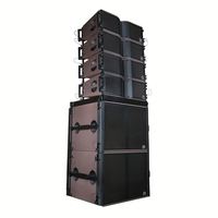 Sistema de Sonido Line Array KR210 con Dos Altavoces Pasivos de 10 Pulgadas, Subwoofer Profesional Line Array LA210 de 18 Pulgadas SB18 IIi para Grandes Escenarios