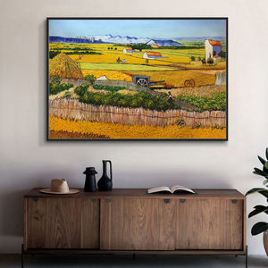 Venta al por mayor personalizado hecho a mano <span class=keywords><strong>Vincent</strong></span> <span class=keywords><strong>Van</strong></span> <span class=keywords><strong>Gogh</strong></span> pintura al óleo moderna lienzo famosos paisajes florales bordes pintados personalizados - Product Image 6