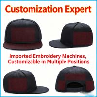 Gorra Snapback de Moda Deportiva Hip Hop con Logotipo Personalizado, Bordado 3D, Transferencia Térmica, Estructurada, 6 Paneles, Visera Plana, Algodón, Estilo Urbano