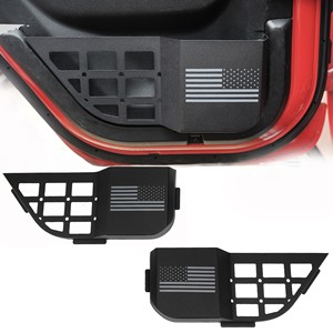 2-Pack Compatible with 2018-2025 Rear Door Storage Boxes <b>Metal</b> <b>Shelf</b> for Storage Box Ac - Product Image 1