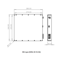 Modul Sakelar Optik MEMS 4*4 400-1670nm Sakelar Jaringan Serat dengan Rentang Panjang Gelombang Lebar