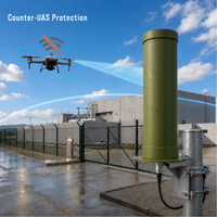Antenne directionnelle en U-PVC pour canons anti-drone 1150-1300 MHz, gain ≥9dBi, pour systèmes de brouillage RF