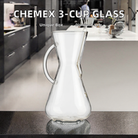 Carafe à café en verre borosilicate transparent de 600 ml/800 ml, écologique, avec filtre en acier inoxydable, compatible micro-ondes