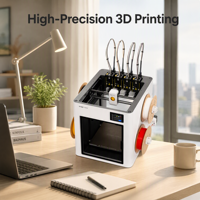 Imprimante 3D Snapmaker U1 A1 à quatre extrudeurs, haute vitesse, grand format, auto-nivelante, multi-couleurs, FDM, avec connectivité USB