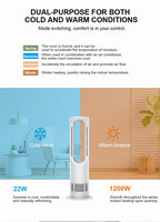 Ventilateur sans pales portable certifié CE GS FCC AZ588PRO, élément chauffant PTC, chauffage rapide, télécommande, protection contre le renversement