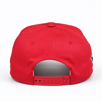 Casquette Snapback à 6 Panneaux avec Broderie Personnalisée, Chapeau à Visière Plate 100% Coton avec Sous-Visière Verte et Bandeau Anti-Transpiration Blanc