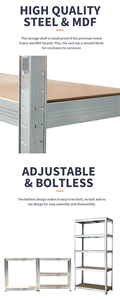 Storage Shelves Heavy Duty Stacking Racks &amp; Shelves Galvanized <strong>Shelving</strong> Boltless <strong>Shelving</strong> - Product Image 3