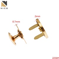 Kancing Magnet Logam, Gesper Rivet Tunggal, Pengikat Magnetik Kuat untuk Tas, Perlengkapan Pakaian, Grosir