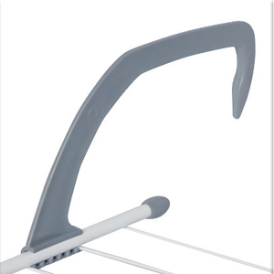 उच्च गुणवत्ता वाले बहुक्रियाशील तह कपड़े रैक लोहे की खड़ी डिजाइन ढहने योग्य लटकाने वाली शैरी कपड़े सुखाने रैक - Product Image 4