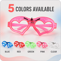 Lunettes LED Cœur Lumineuses en Gros – Montures Cœur Ouvertes pour Fêtes, Concerts, Festivals et Événements en Boîte de Nuit, Disponibles en 5 Couleurs