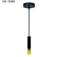 Luminaire suspendu LED linéaire simple de style nordique, tube long moderne pour cuisine