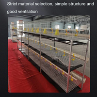 Poulailler de haute qualité à trois étages en forme de H, galvanisé à froid, cages à poulets, cages à poulets de chair pour usage agricole et domestique