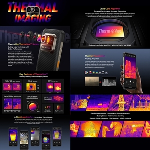 Ulefone Armor 25T Pro Gồ Ghề Điện Thoại 6GB + 256GB Nhiệt Hình Ảnh 6.78 Inch Android 14 5G NFC Không Thấm Nước Toàn Cầu Phiên Bản Điện Thoại Di Động - Product Image 4