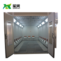 Cabina de Pintura Automotriz de Calidad Superior 7.5kW con Escape de 75mm y Pared EPS, Cámara de Curado de Coches con 56 Luces LED, Certificación CE