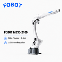 Robot Industrial de 6 Ejes FOBOT MB30-2100, Carga Útil de 30 kg, Alcance de 2100 mm, Alta Precisión, PLC, Paletización, Corte, Pulverización, IP67