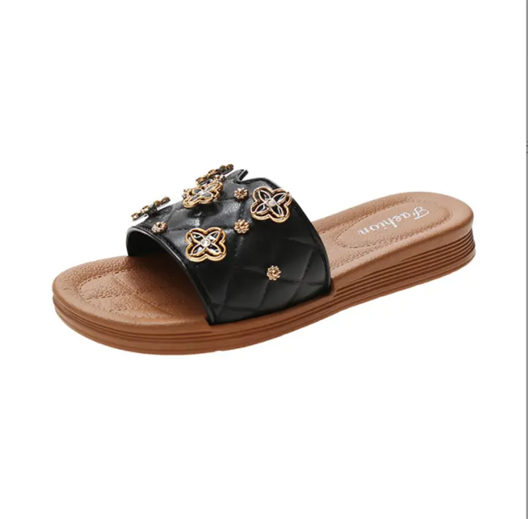 2022 Ins hot selling woman sandal shoes Four leaf clover slippers sandals women shoes sandals ladies