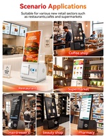 Kiosco de Autoservicio para Pedidos y Pagos de Comida USW YC156, RK3566 Android 11, Pantalla Táctil Capacitiva de 15.6 Pulgadas, Habilitado para SDK