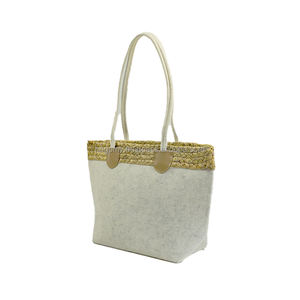 Customized PET Felt Classic Design Unisex Machine Sewn Tote <b>Bag</b> Large Capacity Portable Environmental Protection Shopping <b>Bag</b> - Product Image 4