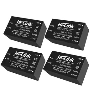 Hi-Link modul catu daya sakelar isolasi AC/ DC HLK-5M03 5M05 5M09 5M12 5M24 Hi-Link 110V 220V ke 3.3V 5V 9V 12V 24V