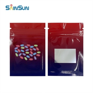 Bolsas de Embalaje Personalizadas con Cierre de Aluminio y Mylar, a Prueba de Olores, con Acabado Suave al Tacto, para Productos Comestibles, 3.5g - Product Image 3
