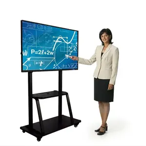 Electronic blackboard 65" interactive whiteboard intelligent tablet 4K projection screen touch one machine