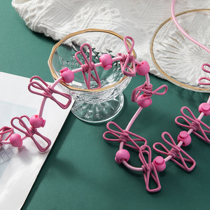 Corde <span class=keywords><strong>à</strong></span> <span class=keywords><strong>linge</strong></span> <span class=keywords><strong>rétractable</strong></span> d'<span class=keywords><strong>extérieur</strong></span> coupe-vent et antidérapante avec 12 pinces réglables - Product Image 2