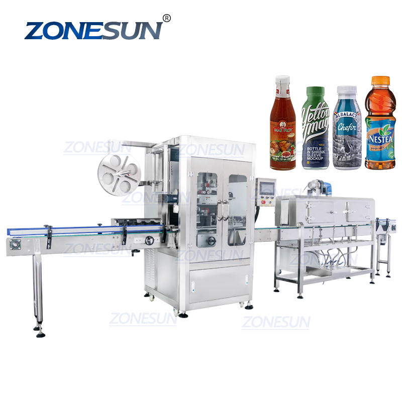 ZONESUN ZS-STB150L ПВХ стретч-автоматическая бутылка для воды трубки и термоусадочная этикетировочная машина для аэрозольные баллончики