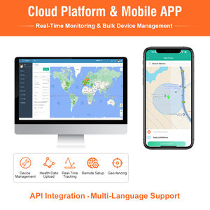 WiFi et GPS activé écran tactile travailleur montre appel d'urgence App contrôle caractéristiques 4G alarme extérieure IP67 silice montre pour personnes âgées - Product Image 3