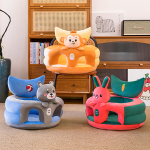 Siège <span class=keywords><strong>de</strong></span> canapé pour bébé, chaise d'apprentissage en peluche, siège <span class=keywords><strong>de</strong></span> <span class=keywords><strong>soutien</strong></span> en forme d'animal <span class=keywords><strong>de</strong></span> dessin animé pour les tout-petits - Product Image 5