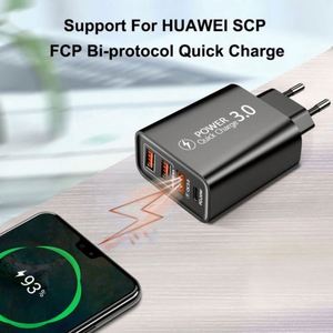 Custom Multi-Port 25W <b>USB</b>-<b>C</b> Charger Adapter Durable PVC Material Fast PD & QC <b>Charge</b> for iPhone 12-16 Samsung S24-S22 EU <b>Plug</b> - Product Image 2