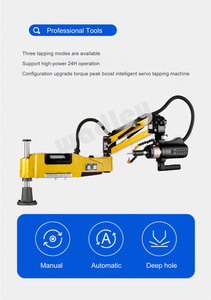 Machine à tarauder manuelle à bras long M16 M24 M36 M48, machine de perçage et de taraudage automatique, excellent rapport qualité-prix - Product Image 3