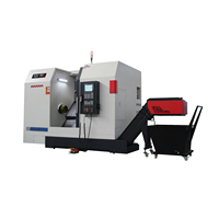 Centre de tournage CNC multifonctionnel à double broche TCK50S avec certificat CE et tourelle porte-outils motorisée