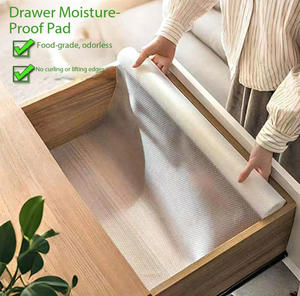 แผ่นรองลิ้นชักกันลื่น กระดาษรองลิ้นชัก แผ่นรองตู้กับข้าว ตู้เสื้อผ้า แผ่นรองแบบไม่มีกาว สำหรับห้องน้ำ ตู้เสื้อผ้า ตู้เย็น ใต้ซิงค์ - Product Image 6