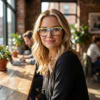 Lunettes de lecture en acétate à rayures dégradées multicolores, style 2025, design artistique pour les lecteurs amateurs d'art, lunettes
