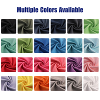 Tissu en microfibre suédée en stock usine 200GSM 88% polyester 12% nylon largeur 65 pouces double face doux et lisse blanc vente en gros personnalisée