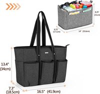 Sac de professeur d'infirmière personnalisé de santé à domicile professionnel avec poche et sacs fourre-tout de travail d'infirmière à fermeture éclair