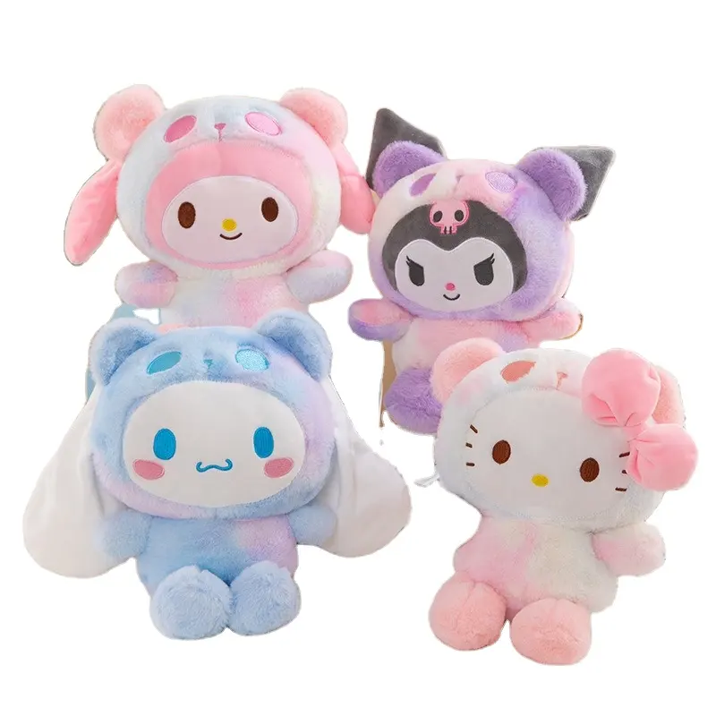 wholesale cute girls Sanrion Plush 30cm Cute KT Kuromi Plush Stuffed Toy Melody Cinnamon Dog Custom Sanrios Plush Toy For Kids
